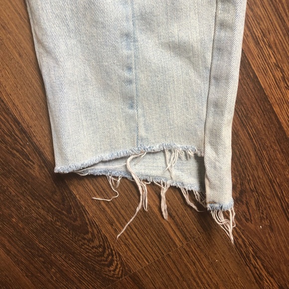 TOPSHOP Blue Colorblock Mom Jeans (discontinued) - Picture 3 of 5